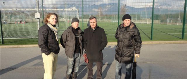 Z leve: Safet Hadžič, Toni Usnik, Tomaž Kavčič in Slaviša Stojanovič