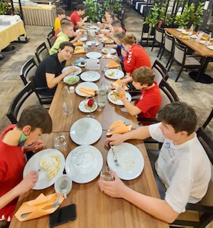 Zalužena večerja po napornem terningu